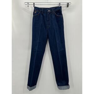 Vintage Wrangler‎ No Fault Straight Leg Jeans Women’s 8 (26/33) Dark Made In USA